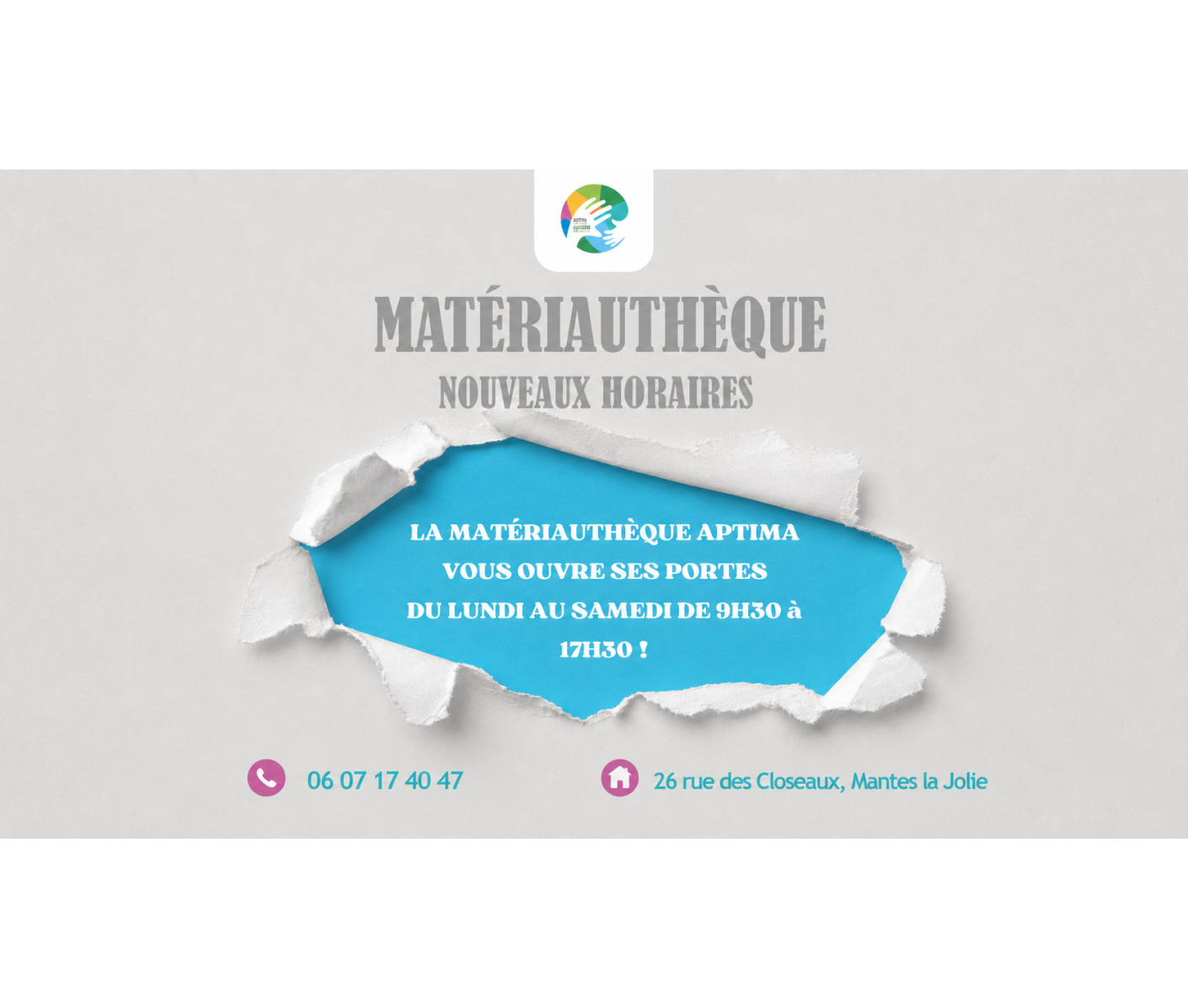 Nouveaux horaires à la matériauthèque !